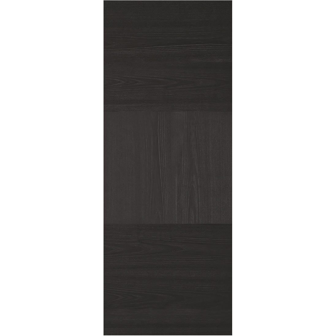 Bespoke Tres Charcoal Black Flush Single Frameless Pocket Door - Prefinished