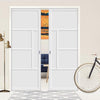 Handmade Eco-Urban Boston 4 Panel Double Evokit Pocket Door DD6311 - Colour & Size Options
