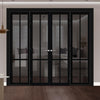 Urban Ultimate® Room Divider Bronx 4 Pane Door Pair DD6315T - Tinted Glass with Matching Sides - Colour & Size Options