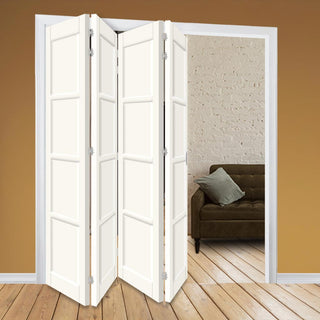 Image: Four Folding Door & Frame Kit - Eco-Urban® Brooklyn 4 Panel DD6204P 4+0 - Colour & Size Options