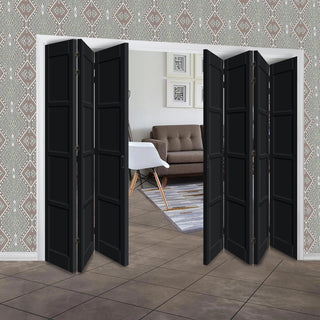 Image: Seven Folding Door & Frame Kit - Eco-Urban® Brooklyn 4 Panel DD6204P 4+3 - Colour & Size Options