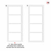 Urban Ultimate® Room Divider Brooklyn 4 Pane Door Pair DD6308T - Tinted Glass with Full Glass Side - Colour & Size Options