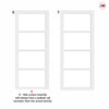 Urban Ultimate® Room Divider Brooklyn 4 Pane Door DD6308T - Tinted Glass with Matching Side - Colour & Size Options