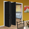 Three Folding Door & Frame Kit - Eco-Urban® Brooklyn 4 Panel DD6204P 3+0 - Colour & Size Options