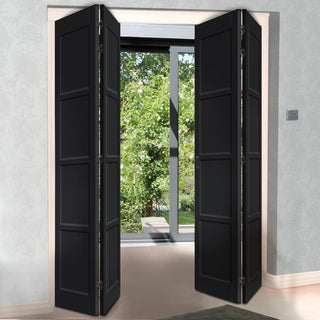 Image: Four Folding Door & Frame Kit - Eco-Urban® Brooklyn 4 Panel DD6204P 2+2 - Colour & Size Options