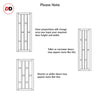 Handmade Eco-Urban® Caledonia 10 Panel Double Evokit Pocket Door DD6433 - Colour & Size Options