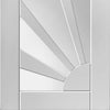 Calypso Aurora Shaker Absolute Evokit Pocket Door - Clear Glass - White Primed