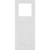 Bespoke Cambridge White Primed Period Internal Door - Clear Glass