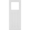 Cambridge White Primed Period Internal Door - Clear Glass