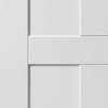 Eccentro White Panelled Absolute Evokit Pocket Door Detail - Prefinished