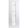 Cairngorm Lightly Grained Internal PVC Door Pair - Linton Style Sandblasted Glass