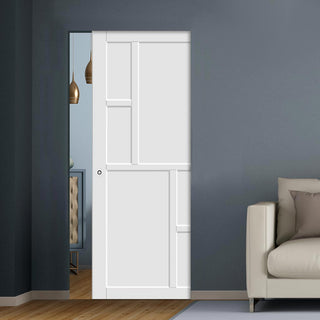 Image: Handmade Eco-Urban® Cairo 6 Panel Single Absolute Evokit Pocket Door DD6419 - Colour & Size Options