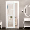 Bespoke Handmade Eco-Urban® Cairo 6 Pane Single Evokit Pocket Door DD6419G Clear Glass - Colour Options