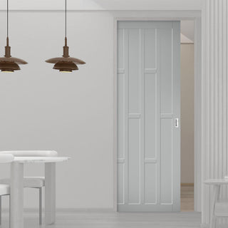 Image: Bespoke Handmade Eco-Urban® Caledonia 10 Panel Single Evokit Pocket Door DD6433 - Colour Options