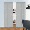 Handmade Eco-Urban® Caledonia 10 Panel Double Absolute Evokit Pocket Door DD6433 - Colour & Size Options