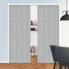Handmade Eco-Urban Caledonia 10 Panel Double Evokit Pocket Door DD6433 - Colour & Size Options