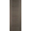 Bespoke Chocolate Grey Alcaraz Single Frameless Pocket Door Detail - Prefinished