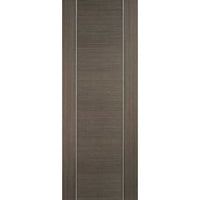 Bespoke Chocolate Grey Alcaraz Single Frameless Pocket Door Detail - Prefinished