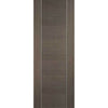 Bespoke Chocolate Grey Alcaraz Double Frameless Pocket Door Detail - Prefinished