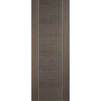 Bespoke Chocolate Grey Alcaraz Double Frameless Pocket Door Detail - Prefinished