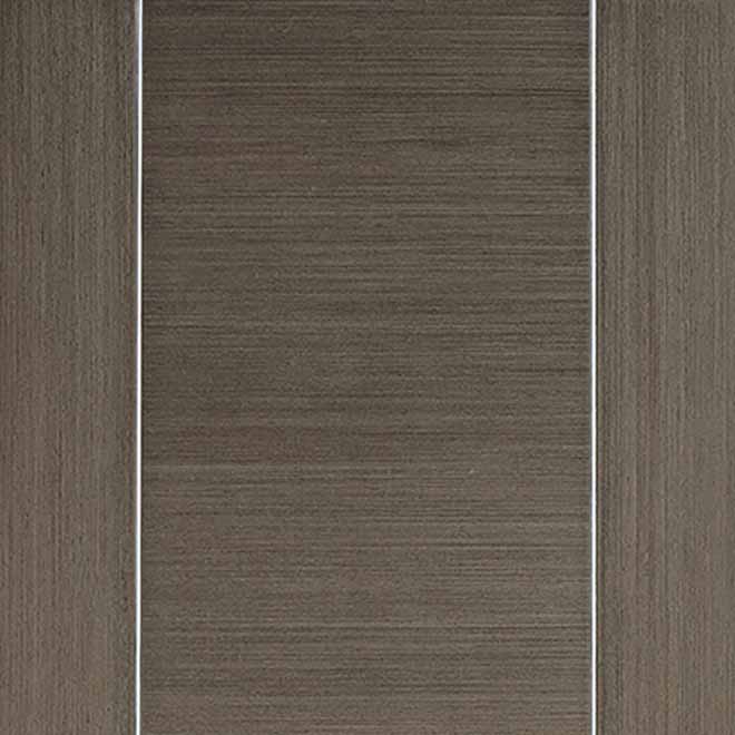 Bespoke Chocolate Grey Alcaraz Single Frameless Pocket Door Detail - Prefinished
