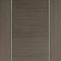 Bespoke Chocolate Grey Alcaraz Single Frameless Pocket Door Detail - Prefinished