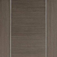 Bespoke Chocolate Grey Alcaraz Double Frameless Pocket Door Detail - Prefinished