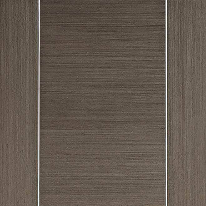 Bespoke Chocolate Grey Alcaraz Double Frameless Pocket Door Detail - Prefinished