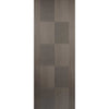 Bespoke Apollo Chocolate Grey Flush Single Frameless Pocket Door Detail - Prefinished