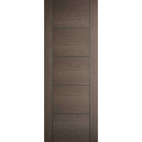Bespoke Vancouver Chocolate Grey Single Frameless Pocket Door Detail - Prefinished