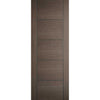 Bespoke Vancouver Chocolate Grey Single Frameless Pocket Door Detail - Prefinished