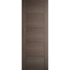 Bespoke Vancouver Chocolate Grey Double Frameless Pocket Door Detail - Prefinished