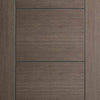 Bespoke Vancouver Chocolate Grey Single Frameless Pocket Door Detail - Prefinished