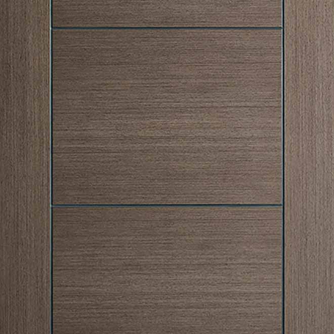 Bespoke Vancouver Chocolate Grey Single Frameless Pocket Door Detail - Prefinished