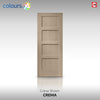 Prefinished Shaker Oak 4 Panel Door Pair - Choose Your Colour