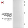 Baltimore 1 Panel Solid Wood Internal Door UK Made DD6301 - Eco-Urban® Cloud White Premium Primed