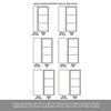 Room Divider - Handmade Eco-Urban® Manchester Door DD6306F - Frosted Glass - Premium Primed - Colour & Size Options