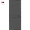 Bespoke Top Mounted Sliding Track & Solid Wood Door - Eco-Urban® Sheffield 5 Panel Door DD6312 - Premium Primed Colour Options