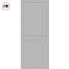 Handmade Eco-Urban Glasgow 6 Panel Double Evokit Pocket Door DD6314 - Colour & Size Options
