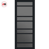 Urban Ultimate® Room Divider Metropolitan 7 Pane Door Pair DD6405T - Tinted Glass with Matching Sides - Colour & Size Options