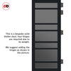 Urban Ultimate® Room Divider Metropolitan 7 Pane Door Pair DD6405T - Tinted Glass with Matching Sides - Colour & Size Options