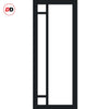 Handmade Eco-Urban® Suburban 4 Pane Single Absolute Evokit Pocket Door DD6411SG Frosted Glass - Colour & Size Options