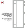 Eco-Urban Suburban 4 Pane Solid Wood Internal Door Pair UK Made DD6411SG Frosted Glass - Eco-Urban® Mist Grey Premium Primed