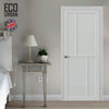 Hampton 4 Panel Solid Wood Internal Door UK Made DD6413 - Eco-Urban® Cloud White Premium Primed