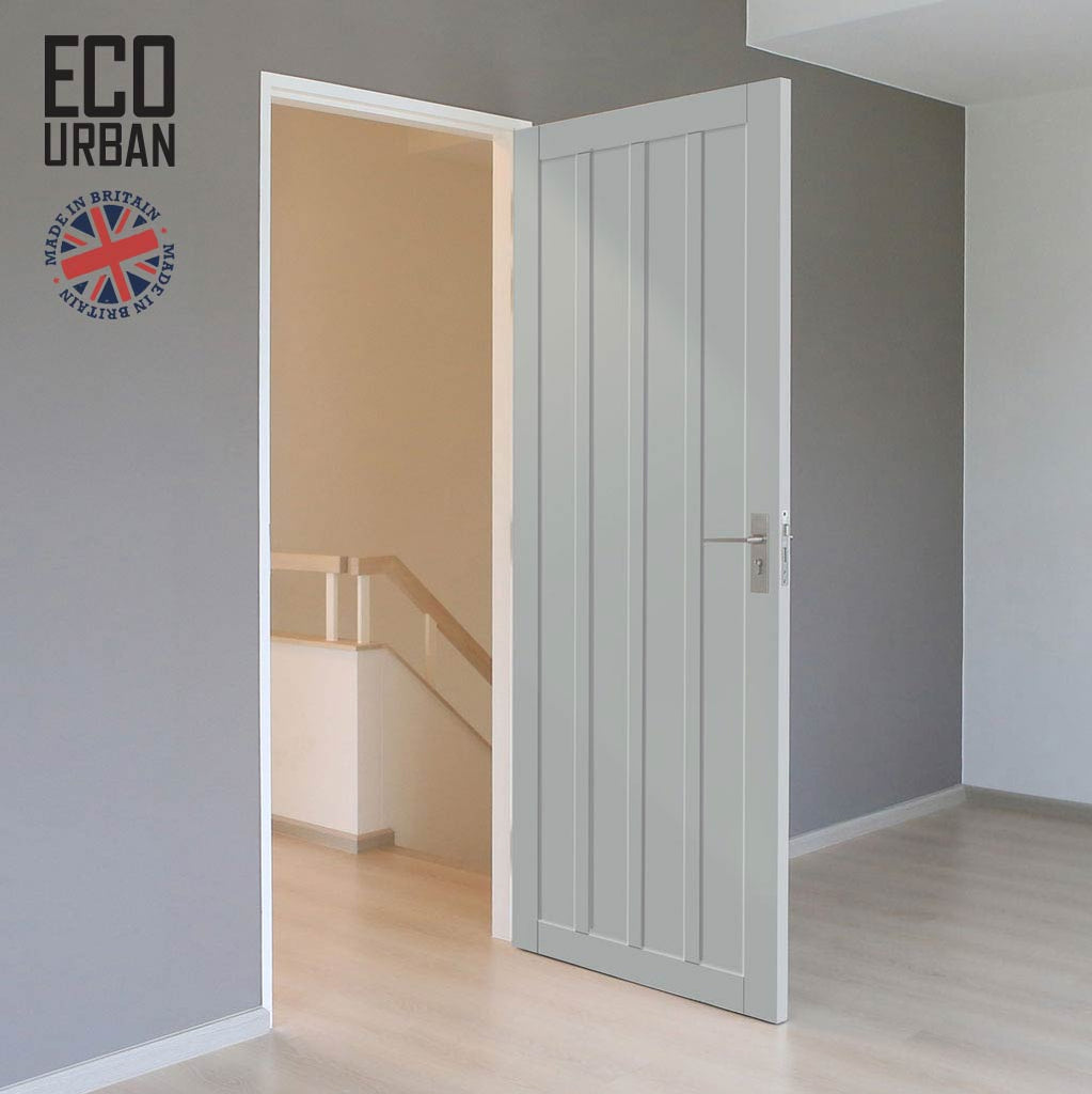 Handmade Eco-Urban Sintra 4 Panel Door DD6428 - Light Grey Premium Primed