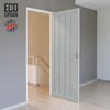 Sintra 4 Panel Solid Wood Internal Door UK Made DD6428 - Eco-Urban® Mist Grey Premium Primed