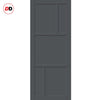 Handmade Eco-Urban® Arran 5 Panel Single Evokit Pocket Door DD6432 - Colour & Size Options