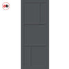 Handmade Eco-Urban® Arran 5 Panel Double Absolute Evokit Pocket Door DD6432 - Colour & Size Options