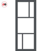 Handmade Eco-Urban® Arran 5 Pane Double Evokit Pocket Door DD6432SG Frosted Glass - Colour & Size Options