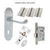 External DL168 Oakley Suite Lever Back Door Handle Pack - Chrome Finish